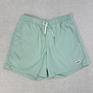 Bather Swim Trunks Men Large Sage Green Recycled Mesh Lined Canada Solid